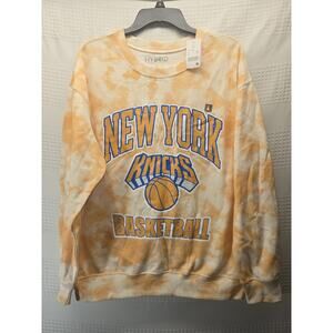 Hybrid Apparel NBA New York Knicks sz XL Retro Orange Tie Dye Sweaters